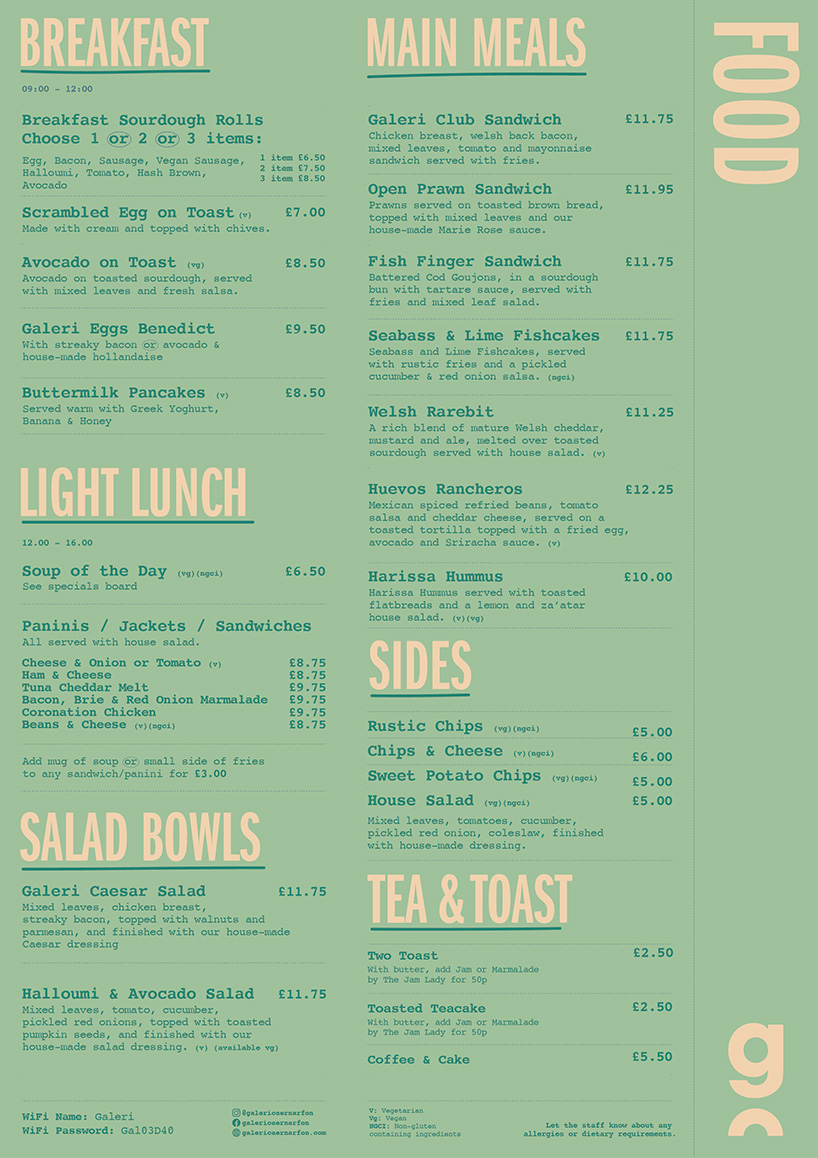 Galeri Food Menu