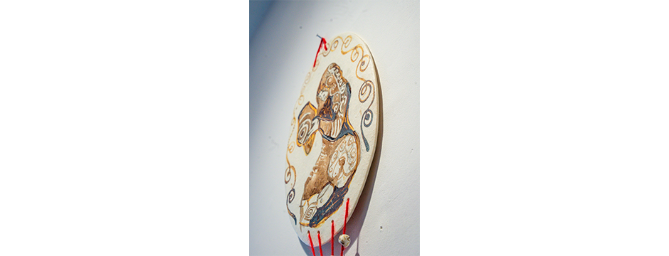 A picture of Merched y Mabinogi work by Bethan Lowri Hughes